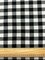 Black and White Buffalo Plaid Yarn Dyed Flannel Fabric By the Yard